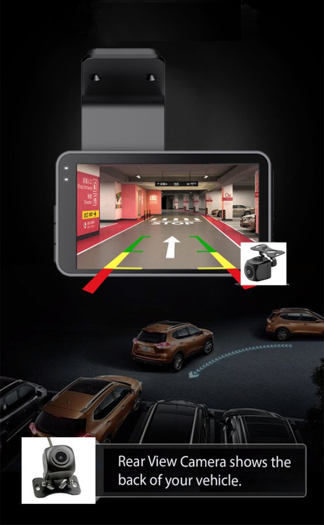 reverse camera dash cams front and back